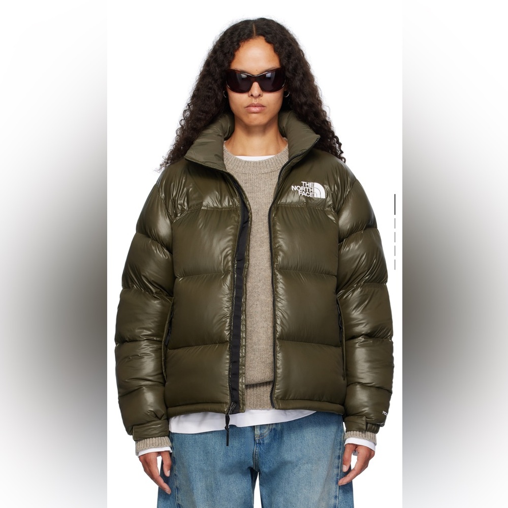 The North Face Exclusive Khaki 1996 Retro Shine Nuptse Down Jacket